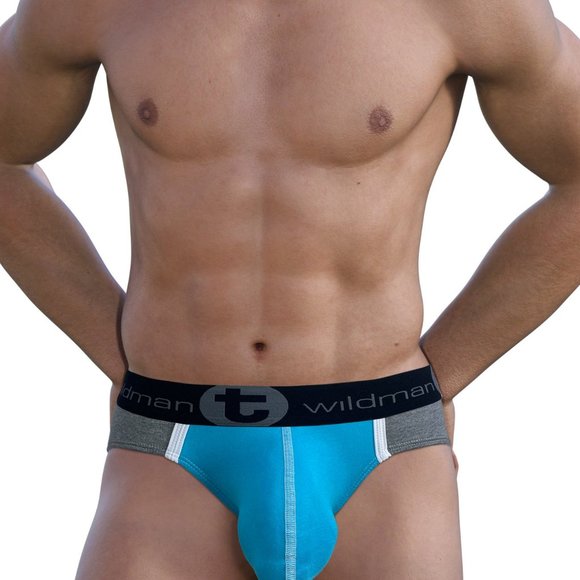 WildmanT Modal Big Boy Pouch Brief Baby Blue - Small - Picture 1 of 2